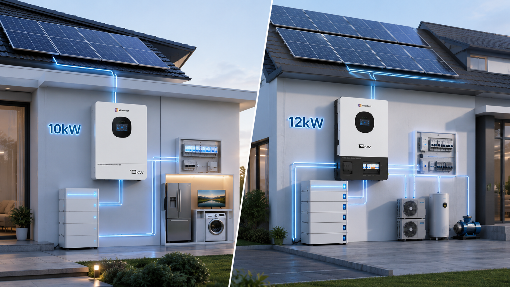 10kW vs 12kW Hybrid Inverter: Which One Is Right for Whole House Backup?