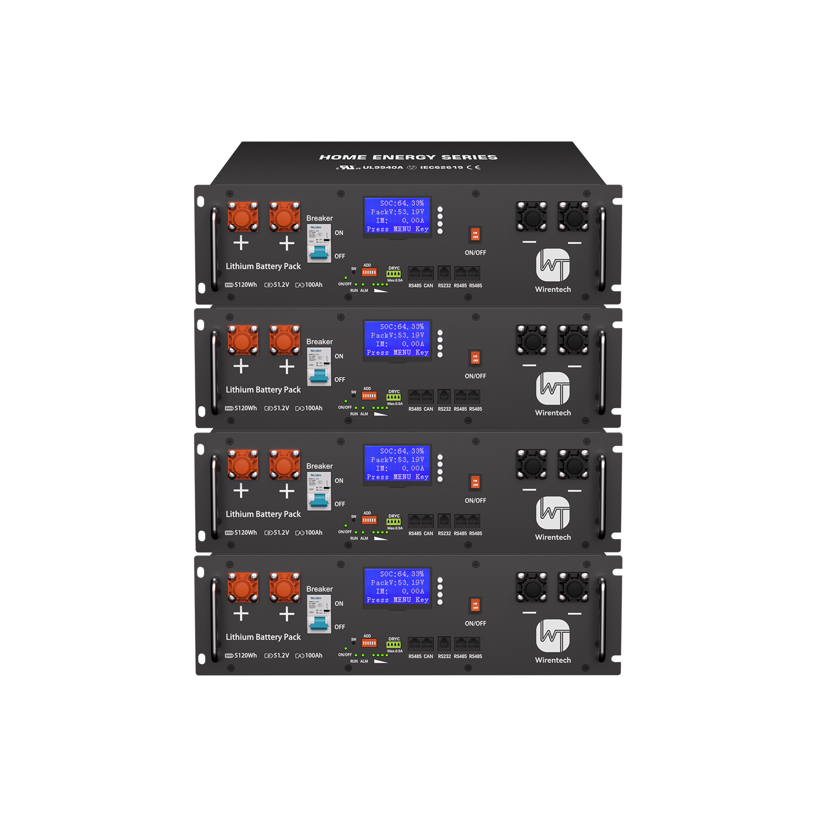 51.2V 100Ah Server Rack Battery