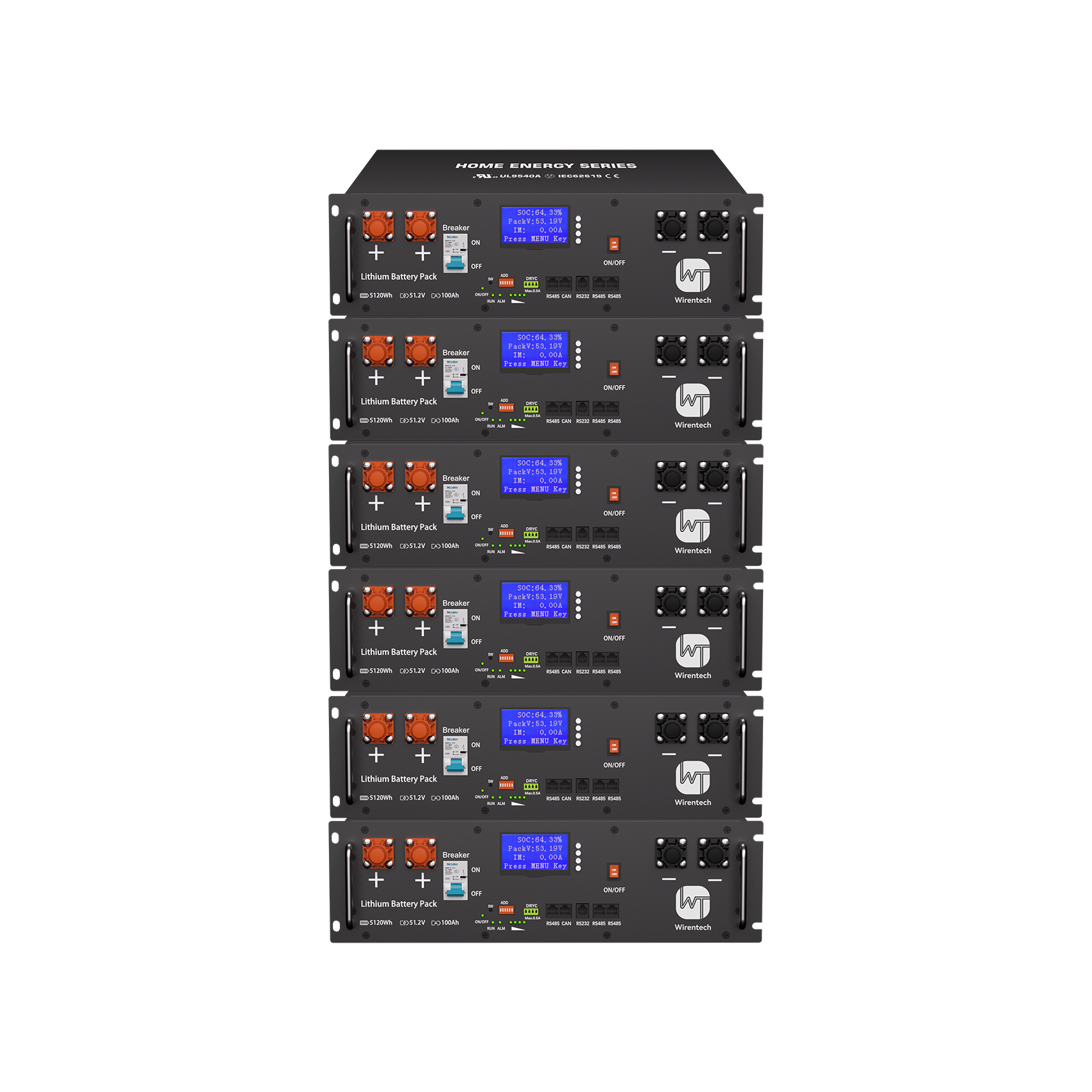 51.2V 100Ah Server Rack Battery