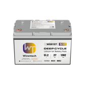 Wirentech 51.2V 27Ah Self-Heating Lithium Golf Cart Battery with Bluetooth and 60A BMS