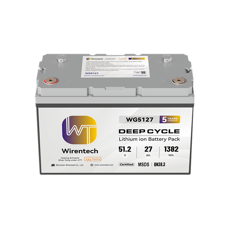 51.2V 27Ah LiFePO4 Golf Cart Battery