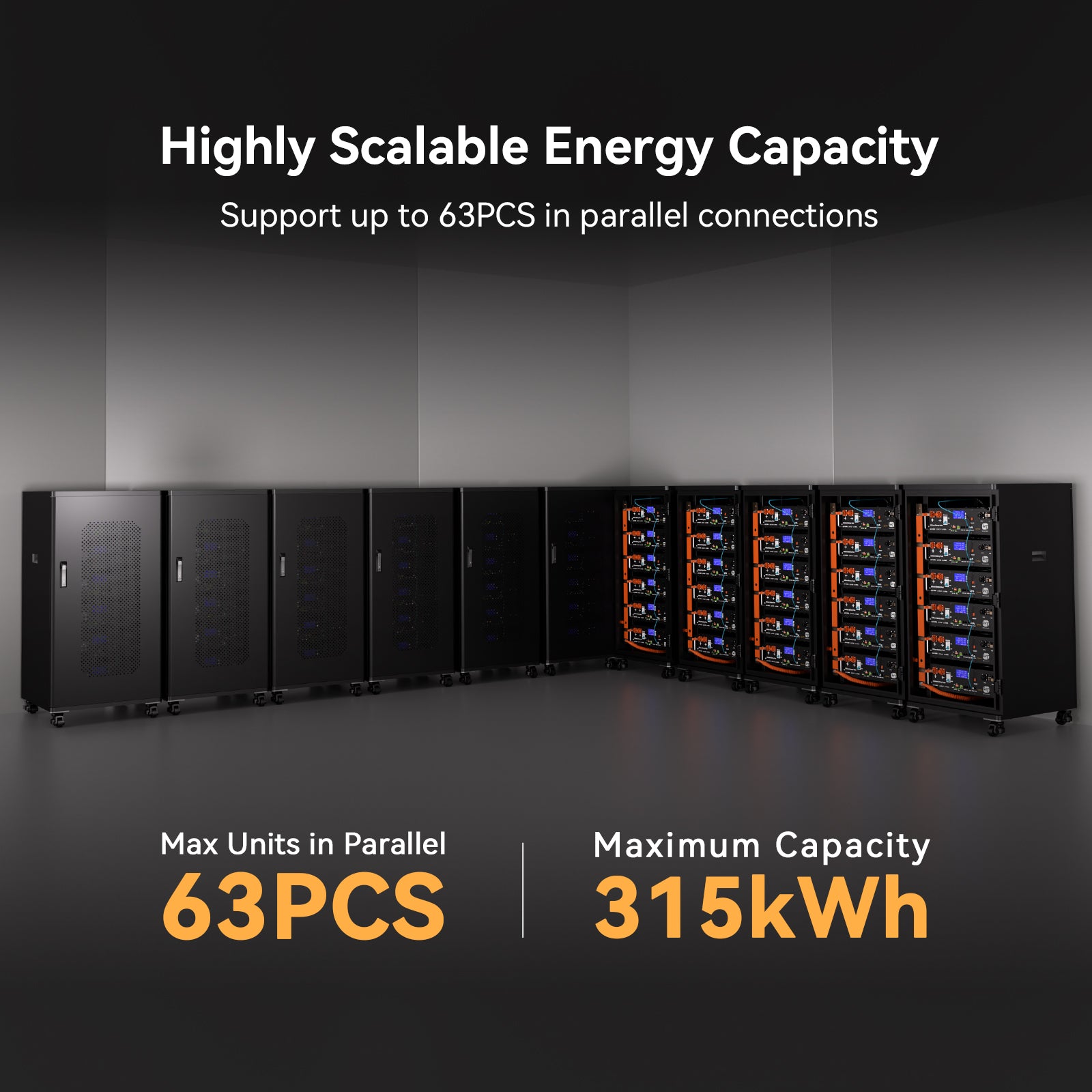 Wirentech 48V (51.2V) 100Ah Self-Heating Server Rack Lithium Battery