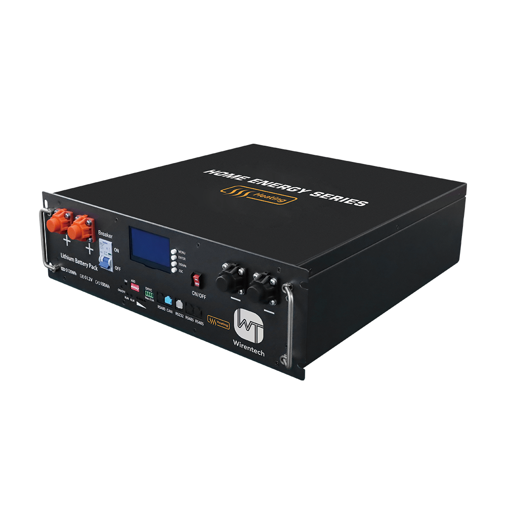 51.2V 100Ah Self Heating Server Rack Battery