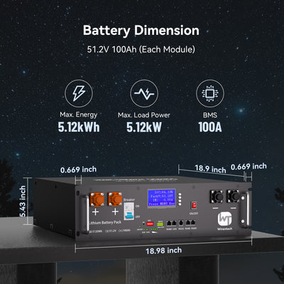 51.2V 100Ah Server Rack Battery